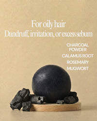 Black Charcoal Shampoo Bar - For Oily Hair