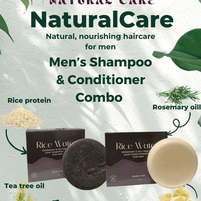 Men's Rice Water Shampoo & Conditioner Combo
