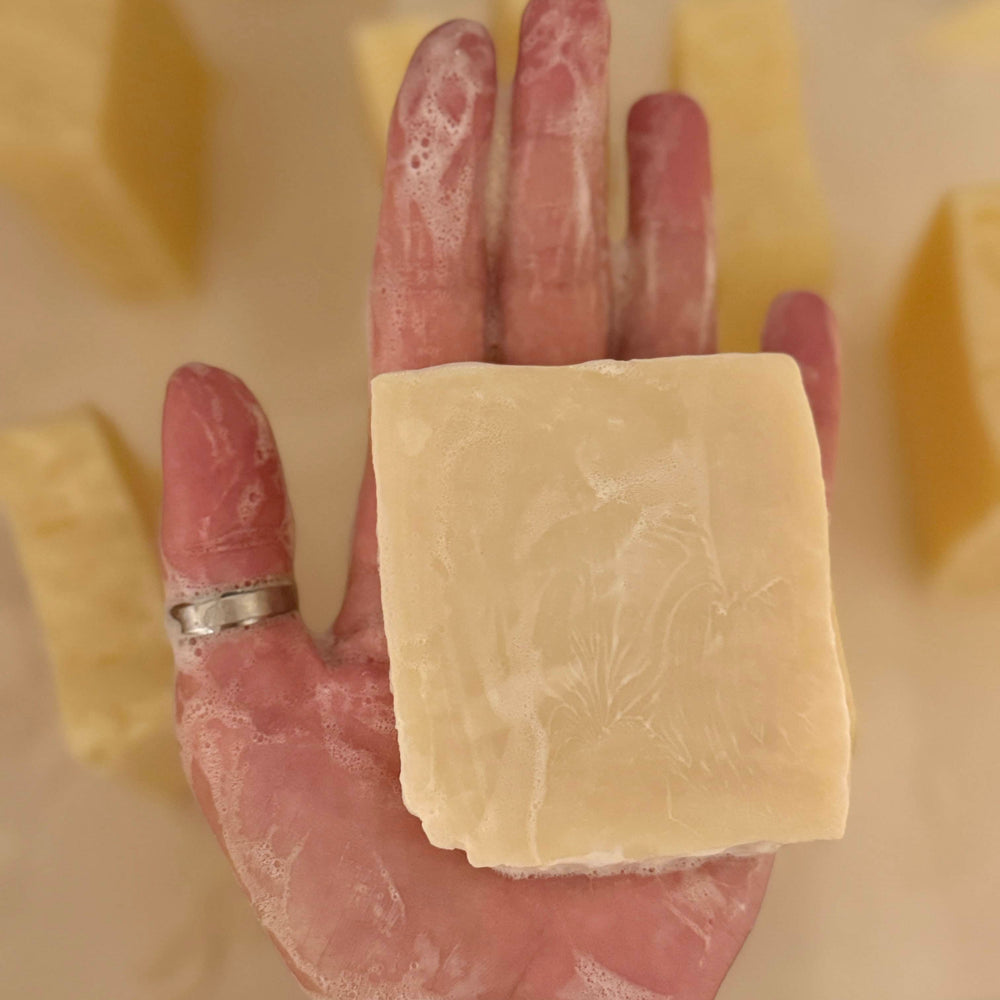 
                  
                    Tallow, Olive & Coconut Oil Soap with Oat Milk and Rose - NaturalCare
                  
                